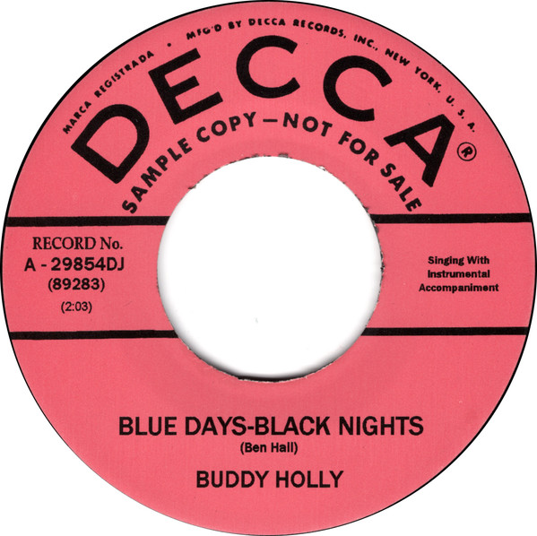 Blue Days-Black Nights/ Changing All Those Changes 